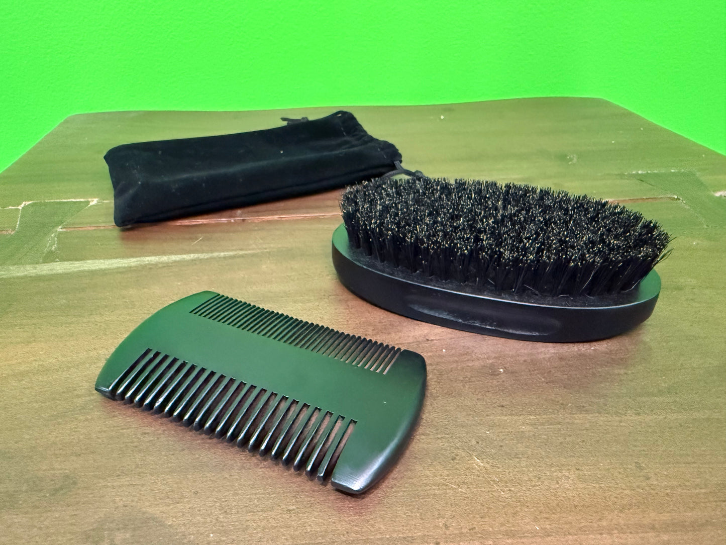 Premium Beard Brush and Comb