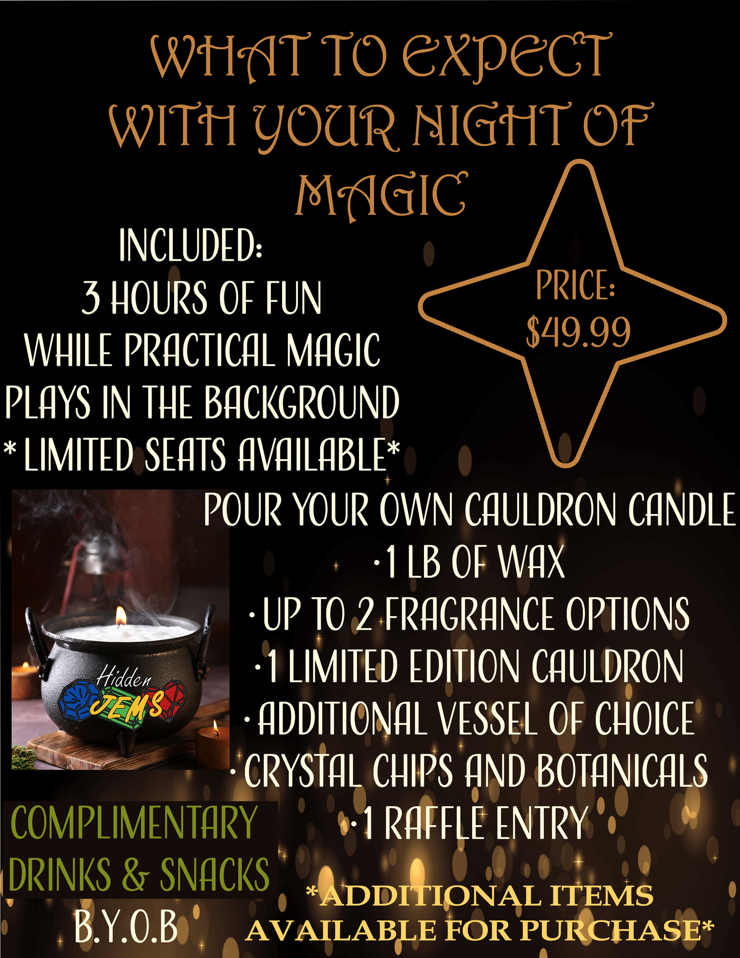 Practical Magic - Pour Your Own Candle Party